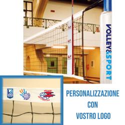 foto KIT 2 RETI  PALLAVOLO GARA norme FIPAV  polietilene PERSONALIZZATA