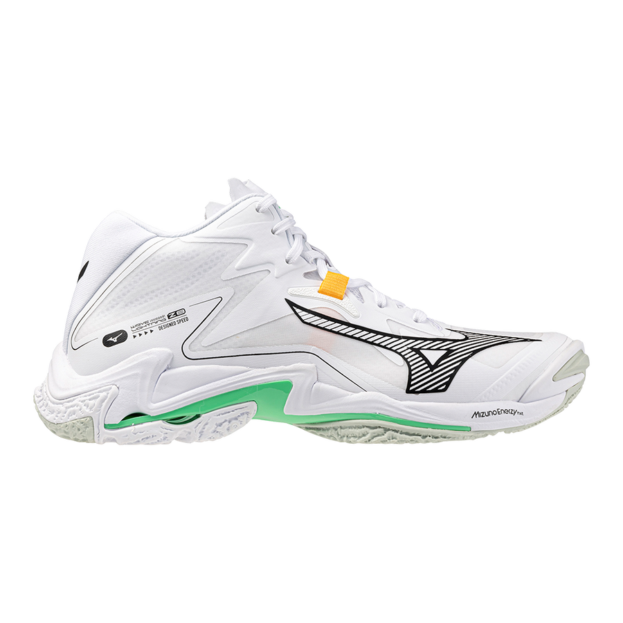 MIZUNO WAVE LIGHTNING Z8 MID WHITE BLACK FROZEN EMERALD