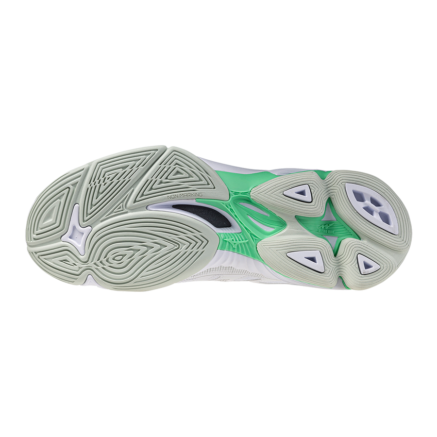 MIZUNO WAVE VOLTAGE 2 WHITE BLACK FROZEN EMERALD