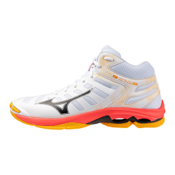 foto MIZUNO WAVE VOLTAGE  2 MID WHITE FIERY CORAL2 CITRUS